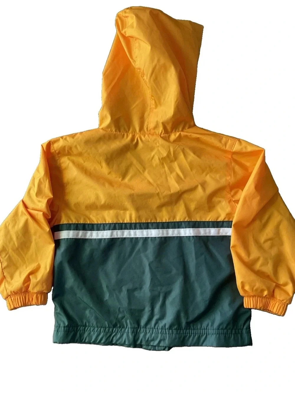 Green Bay Packers Team NFL toddler Full Zip jacket Hooded Windbreaker 3T